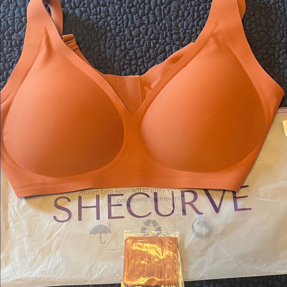 Women's shecurve coffee color Bra with extender